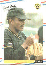 1988 Fleer Baseball Cards      334     Jose Lind RC